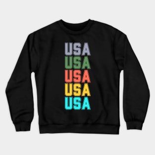 USA SPORT ATHLETIC TRNDY URBANWARE INDEPENDENCE DAY 4TH JULY Crewneck Sweatshirt